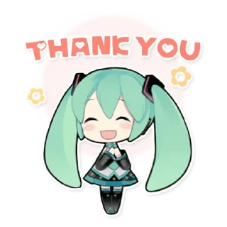 👍 emoji Hatsune Miku Telegram sticker 19 of 40