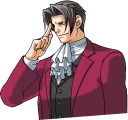 😏 emoji Phoenix Wright Telegram sticker 17 of 39