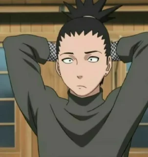 🎼 emoji 📓shikamaru .❈. @KA_anime_sticker Telegram sticker 22 of 55