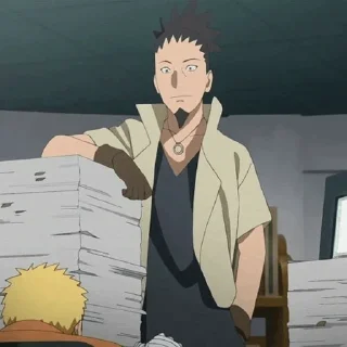 🎼 emoji 📓shikamaru .❈. @KA_anime_sticker Telegram sticker 19 of 55