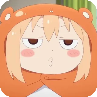 😒 emoji UMARUUU ←⁠(⁠*⁠꒪⁠ヮ⁠꒪⁠*⁠) Telegram sticker 17 of 78