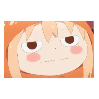 😑 emoji UMARUUU ←⁠(⁠*⁠꒪⁠ヮ⁠꒪⁠*⁠) Telegram sticker 15 of 78
