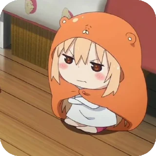 🤔 emoji UMARUUU ←⁠(⁠*⁠꒪⁠ヮ⁠꒪⁠*⁠) Telegram sticker 20 of 78