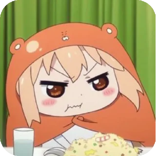 😠 emoji UMARUUU ←⁠(⁠*⁠꒪⁠ヮ⁠꒪⁠*⁠) Telegram sticker 19 of 78