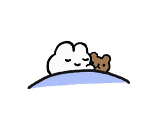 😴 emoji やさうさちゃん Telegram sticker 19 of 120