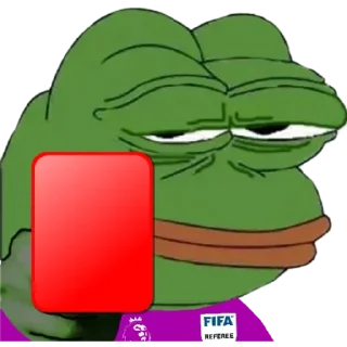 ❤ emoji Pepe Referee⚽️by 🔴⭐⭐⭐[VJ]⭐⭐🔴 Telegram sticker 7 of 32