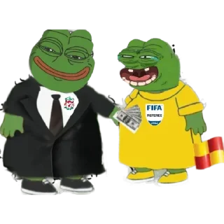 😂 emoji Pepe Referee⚽️by 🔴⭐⭐⭐[VJ]⭐⭐🔴 Telegram sticker 23 of 32
