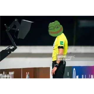 😁 emoji Pepe Referee⚽️by 🔴⭐⭐⭐[VJ]⭐⭐🔴 Telegram sticker 11 of 32