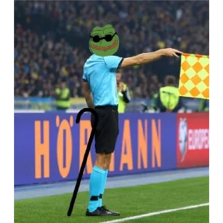 😁 emoji Pepe Referee⚽️by 🔴⭐⭐⭐[VJ]⭐⭐🔴 Telegram sticker 17 of 32