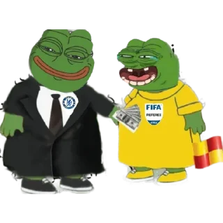 😂 emoji Pepe Referee⚽️by 🔴⭐⭐⭐[VJ]⭐⭐🔴 Telegram sticker 22 of 32