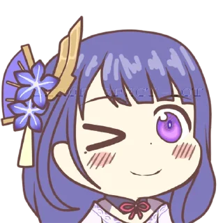 😉 emoji Inazuma Girls by @AlezconlaZ Telegram sticker 14 of 106