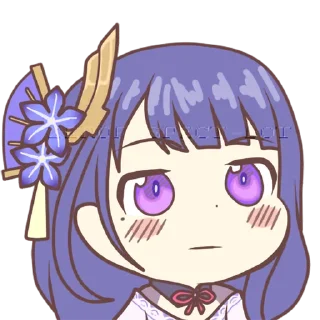 😐 emoji Inazuma Girls by @AlezconlaZ Telegram sticker 10 of 106
