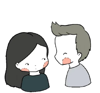 😘 emoji Boy & Girl @Stickersnew Telegram sticker 13 of 18