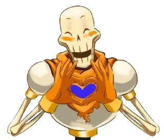 💙 emoji Papyrus Telegram sticker 5 of 38