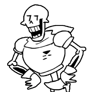 😒 emoji Papyrus Telegram sticker 21 of 38