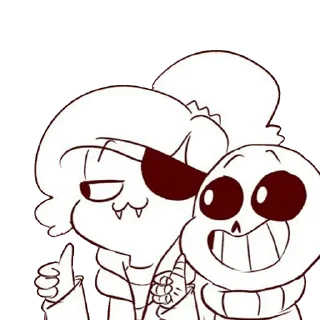 👍 emoji Papyrus Telegram sticker 12 of 38