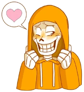 😊 emoji Papyrus Telegram sticker 18 of 38