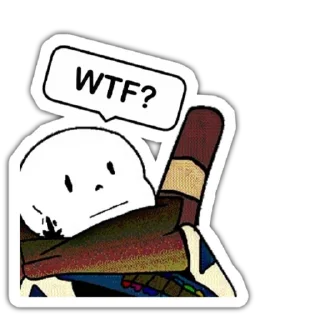 😐 emoji Papyrus Telegram sticker 7 of 38