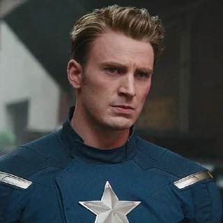 🇺🇸 emoji ❖ ，Steve Rogers - @DarknessStickers ✭ Telegram sticker 22 of 120