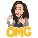 😧 emoji Demi lovato stikers Telegram sticker 18 of 30