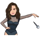 🎤 emoji Demi lovato stikers Telegram sticker 13 of 30