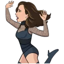 🏃 emoji Demi lovato stikers Telegram sticker 21 of 30