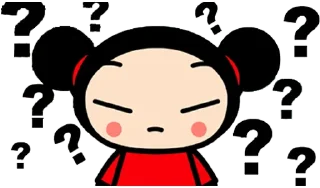❓ emoji pucca Telegram sticker 14 of 28