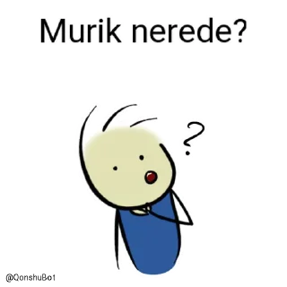 🤔 emoji Murik @Qonshubot Telegram sticker 5 of 31