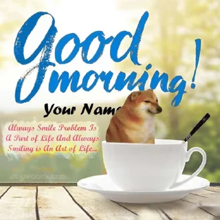 Sticker from good morning thank you how are you too