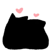 🤩 emoji ᑲᥣᥲᥴk ᥴᥲ𝗍 ♡︎ @I1RRN Telegram sticker 21 of 40