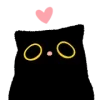 🤩 emoji ᑲᥣᥲᥴk ᥴᥲ𝗍 ♡︎ @I1RRN Telegram sticker 4 of 40