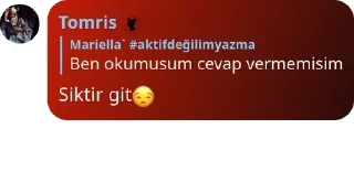 😒 emoji 𝐈̇𝐊𝐈̇𝐌𝐈̇𝐙 @tomrisshatun @tmkesbosyapma Telegram sticker 8 of 120