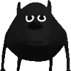 😶 emoji Black emojis @StickersPackRobot Telegram sticker 14 of 198