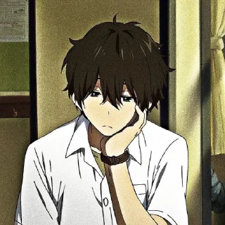 😪 emoji Oreki hôtaru by @Miyukotto Telegram sticker 21 of 69