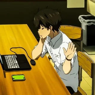 😪 emoji Oreki hôtaru by @Miyukotto Telegram sticker 18 of 69
