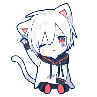 👋 emoji Мафу-тян @StickersPackRobot Telegram sticker 13 of 40