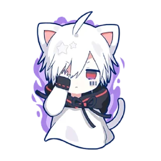🔥 emoji Мафу-тян @StickersPackRobot Telegram sticker 11 of 40