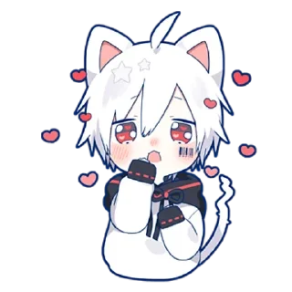❤ emoji Мафу-тян @StickersPackRobot Telegram sticker 3 of 40