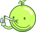 Sticker from weed