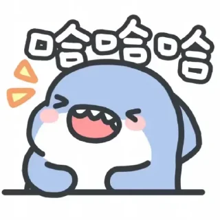 🦈 emoji 小鲨鱼-阿正  @JYT666 Telegram sticker 24 of 75