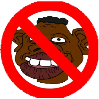 Sticker from Avoid monkeys