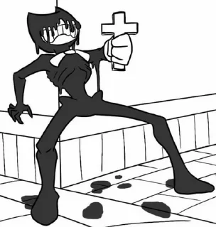 🔳 emoji bendy Telegram sticker 17 of 75