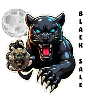 🚀 emoji Black SALE Telegram sticker 6 of 14