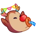 🥳 emoji 防丢 @hpylc 导航 @hbnnpc Telegram sticker 12 of 50