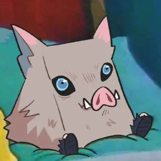 😐 emoji Inosuke Telegram sticker 10 of 66