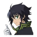 👍 emoji seraph of the end @Nekosticker Telegram sticker 1 of 41