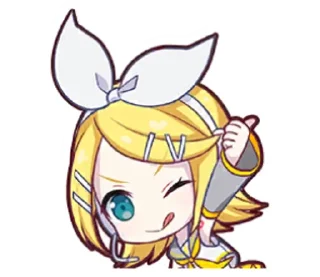 👍 emoji Kagamine Rin Telegram sticker 12 of 13