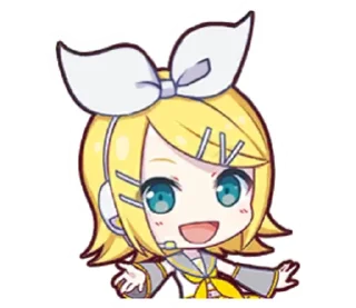 👋 emoji Kagamine Rin Telegram sticker 13 of 13