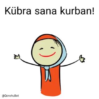 🤗 emoji Kübra @Qonshubot Telegram sticker 18 of 31