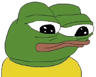 😕 emoji Frog Telegram sticker 5 of 22
